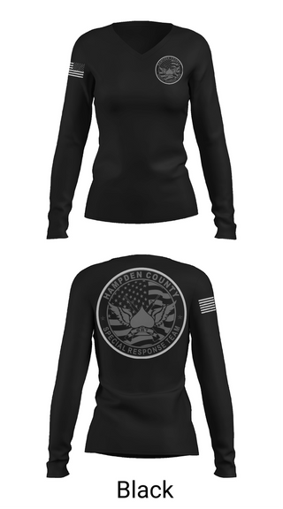 Womens Long Sleeve Vneck Shirt, Hampden County Special Response Team, Police, Teamtime, Team time, sublimation, custom sports apparel, team uniforms, spirit wear, spiritwear, sports uniforms, custom shirts, team store, custom team store, fundraiser sports, apparel fundraiser
