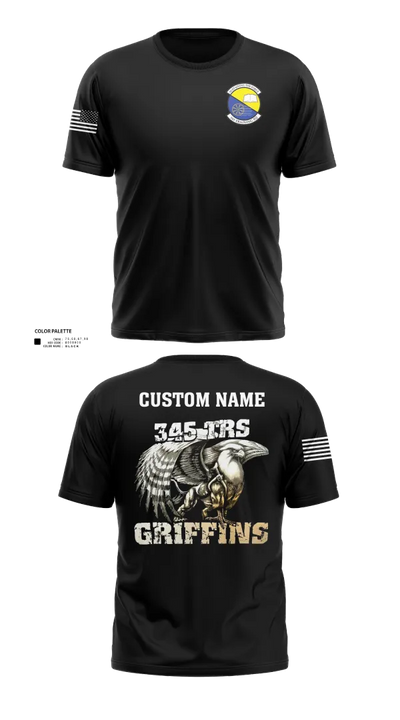345th TRS 44562231 Old School Cotton Feel Shirt - 10