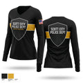 SCOTT CITY POLICE DEPT. 51079596 Women's Long Sleeve V-neck Shirt - 1