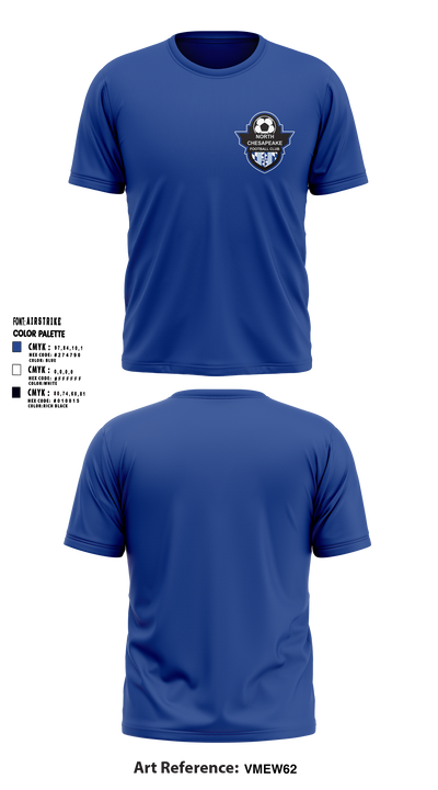 North Chesapeake Football Club Soft Poly Tee Cotton Like Feel - 5