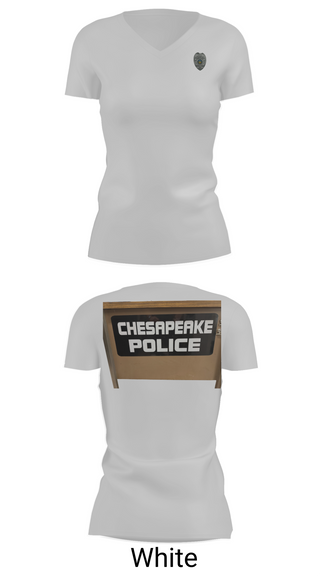 Womens Short Sleeve Vneck Shirt, Chesapeake Police, Police, Teamtime, Team time, sublimation, custom sports apparel, team uniforms, spirit wear, spiritwear, sports uniforms, custom shirts, team store, custom team store, fundraiser sports, apparel fundraiser
