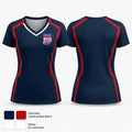U S Elite 52220520 Women's Short Sleeve V-neck Shirt - 21