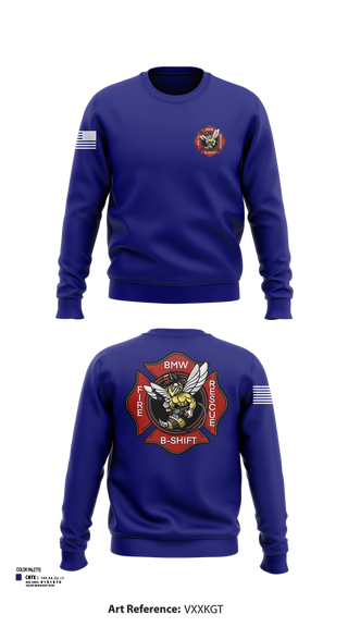 Crew Neck Sweatshirt, B-Shift, Fire Department, Teamtime, Team time, sublimation, custom sports apparel, team uniforms, spirit wear, spiritwear, sports uniforms, custom shirts, team store, custom team store, fundraiser sports, apparel fundraiser