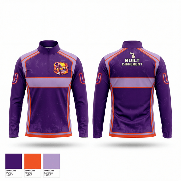 Quarter Zip Jacket, Unity Midwest, Softball, Teamtime, Team time, sublimation, custom sports apparel, team uniforms, spirit wear, spiritwear, sports uniforms, custom shirts, team store, custom team store, fundraiser sports, apparel fundraiser