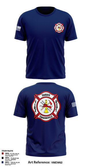 Short Sleeve Performance Shirt, Sardis-Timmonsville fire department station 1, , Teamtime, Team time, sublimation, custom sports apparel, team uniforms, spirit wear, spiritwear, sports uniforms, custom shirts, team store, custom team store, fundraiser sports, apparel fundraiser