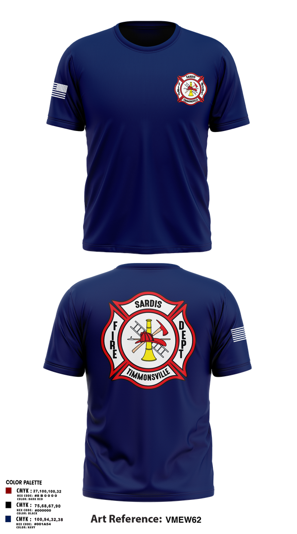 Short Sleeve Performance Shirt, Sardis-Timmonsville fire department station 1, , Teamtime, Team time, sublimation, custom sports apparel, team uniforms, spirit wear, spiritwear, sports uniforms, custom shirts, team store, custom team store, fundraiser sports, apparel fundraiser