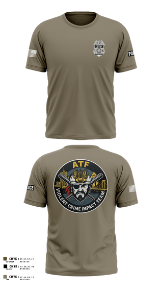 Short Sleeve Performance Shirt, ATF, Police, Teamtime, Team time, sublimation, custom sports apparel, team uniforms, spirit wear, spiritwear, sports uniforms, custom shirts, team store, custom team store, fundraiser sports, apparel fundraiser