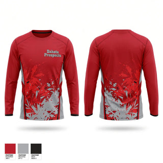 Long Sleeve Performance Shirt, Dakota Prospects, Men's Basketball, Teamtime, Team time, sublimation, custom sports apparel, team uniforms, spirit wear, spiritwear, sports uniforms, custom shirts, team store, custom team store, fundraiser sports, apparel fundraiser