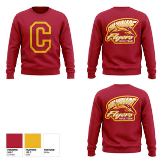 Crew Neck Sweatshirt, Chaminade Flyers, Spirit Store, Teamtime, Team time, sublimation, custom sports apparel, team uniforms, spirit wear, spiritwear, sports uniforms, custom shirts, team store, custom team store, fundraiser sports, apparel fundraiser
