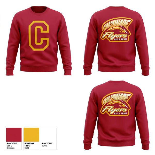 Crew Neck Sweatshirt, Chaminade Flyers, Spirit Store, Teamtime, Team time, sublimation, custom sports apparel, team uniforms, spirit wear, spiritwear, sports uniforms, custom shirts, team store, custom team store, fundraiser sports, apparel fundraiser