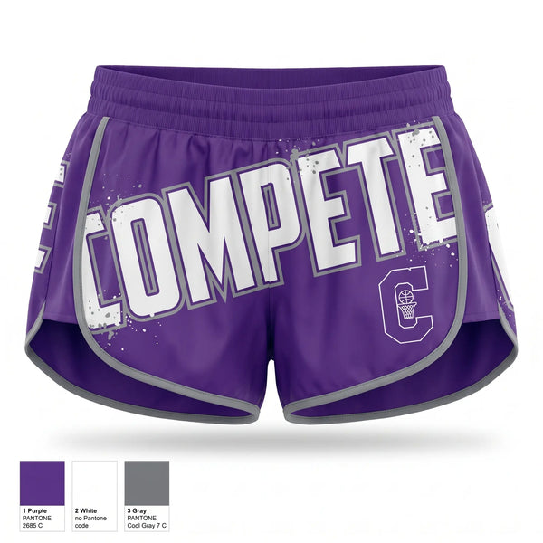 Womens Shorts, Collinsville Middle School Basketball, Women's Basketball, Teamtime, Team time, sublimation, custom sports apparel, team uniforms, spirit wear, spiritwear, sports uniforms, custom shirts, team store, custom team store, fundraiser sports, apparel fundraiser