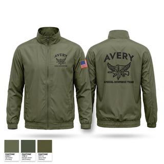 Windbreaker, Avery SRT, Police, Teamtime, Team time, sublimation, custom sports apparel, team uniforms, spirit wear, spiritwear, sports uniforms, custom shirts, team store, custom team store, fundraiser sports, apparel fundraiser