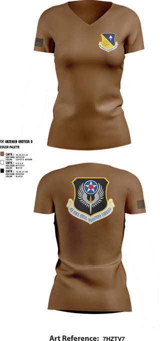 Womens Short Sleeve Vneck Shirt, 27 Cannon AFB Chapel, , Teamtime, Team time, sublimation, custom sports apparel, team uniforms, spirit wear, spiritwear, sports uniforms, custom shirts, team store, custom team store, fundraiser sports, apparel fundraiser
