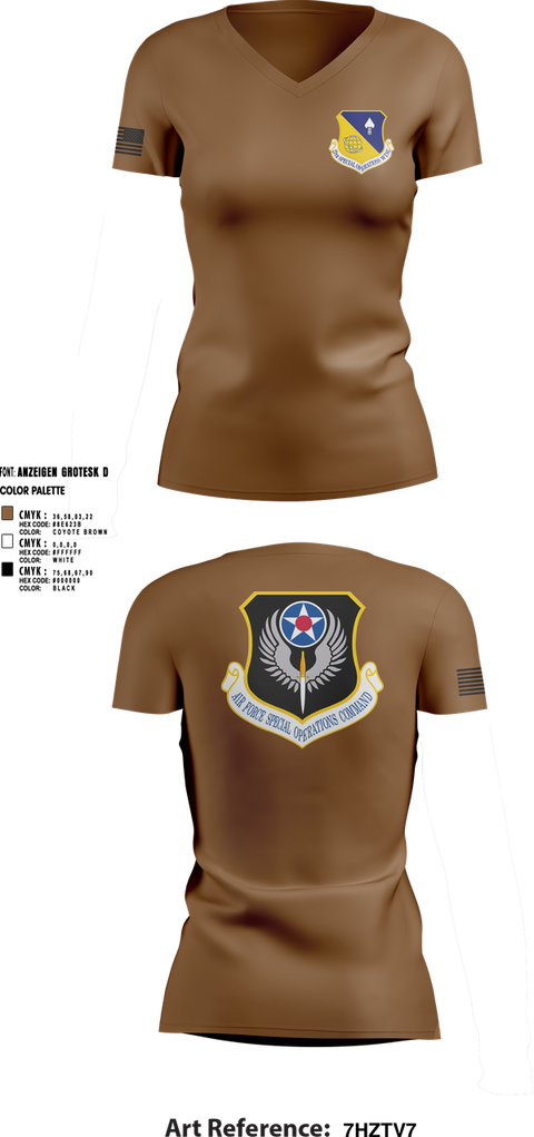 Womens Short Sleeve Vneck Shirt, 27 Cannon AFB Chapel, , Teamtime, Team time, sublimation, custom sports apparel, team uniforms, spirit wear, spiritwear, sports uniforms, custom shirts, team store, custom team store, fundraiser sports, apparel fundraiser