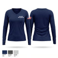Lake Quivira Police Department Women's Long Sleeve V-neck Shirt - 1