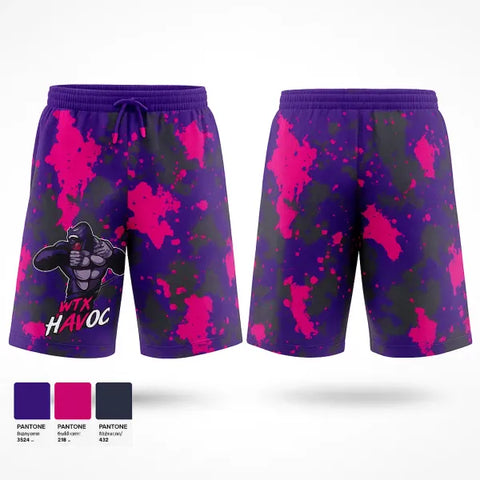 Athletic Shorts With Pockets, WTX HAVOC, Baseball, Teamtime, Team time, sublimation, custom sports apparel, team uniforms, spirit wear, spiritwear, sports uniforms, custom shirts, team store, custom team store, fundraiser sports, apparel fundraiser
