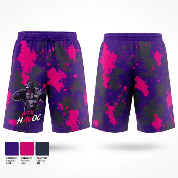 Athletic Shorts With Pockets, WTX HAVOC, Baseball, Teamtime, Team time, sublimation, custom sports apparel, team uniforms, spirit wear, spiritwear, sports uniforms, custom shirts, team store, custom team store, fundraiser sports, apparel fundraiser