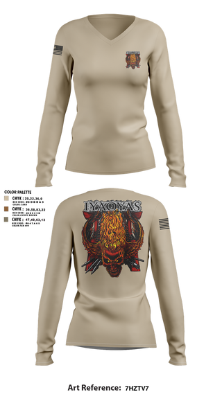 Womens Long Sleeve Vneck Shirt, Aviation ordnance, , Teamtime, Team time, sublimation, custom sports apparel, team uniforms, spirit wear, spiritwear, sports uniforms, custom shirts, team store, custom team store, fundraiser sports, apparel fundraiser