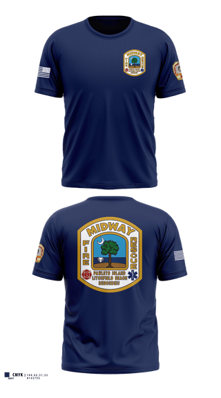 Short Sleeve Performance Shirt, Midway Fire Rescue, Fire Department, Teamtime, Team time, sublimation, custom sports apparel, team uniforms, spirit wear, spiritwear, sports uniforms, custom shirts, team store, custom team store, fundraiser sports, apparel fundraiser