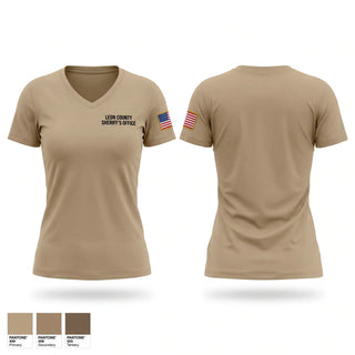 Womens Short Sleeve Vneck Shirt, Leon County Sheriff's Office, Police, Teamtime, Team time, sublimation, custom sports apparel, team uniforms, spirit wear, spiritwear, sports uniforms, custom shirts, team store, custom team store, fundraiser sports, apparel fundraiser
