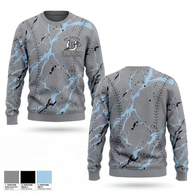 Oklahoma Braves 79825689 Crew Neck Sweatshirt - 1