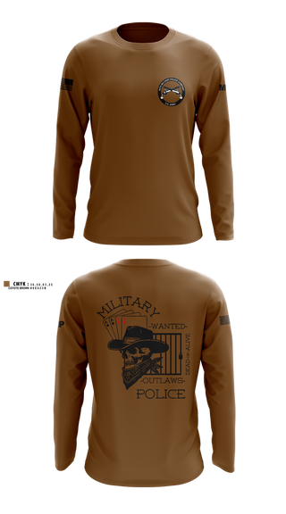 Long Sleeve Performance Shirt, 3RD PLATOON OUTLAWS, Army, Teamtime, Team time, sublimation, custom sports apparel, team uniforms, spirit wear, spiritwear, sports uniforms, custom shirts, team store, custom team store, fundraiser sports, apparel fundraiser