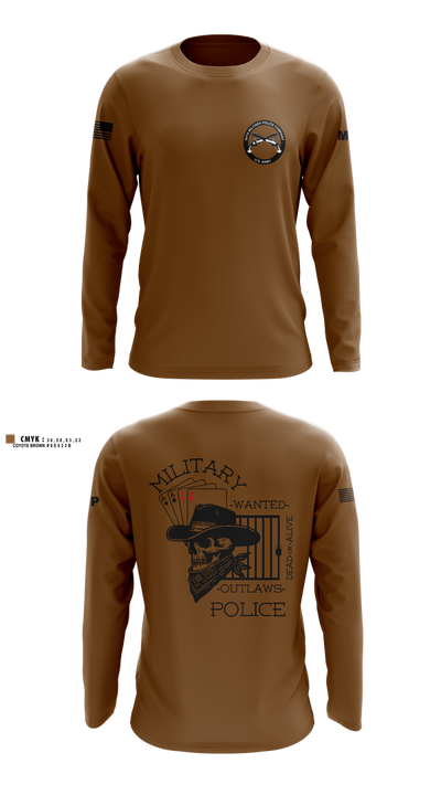 3RD PLATOON OUTLAWS Long Sleeve Performance Shirt 2