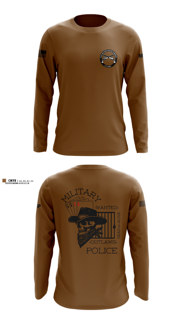 Long Sleeve Performance Shirt, 3RD PLATOON OUTLAWS, Army, Teamtime, Team time, sublimation, custom sports apparel, team uniforms, spirit wear, spiritwear, sports uniforms, custom shirts, team store, custom team store, fundraiser sports, apparel fundraiser