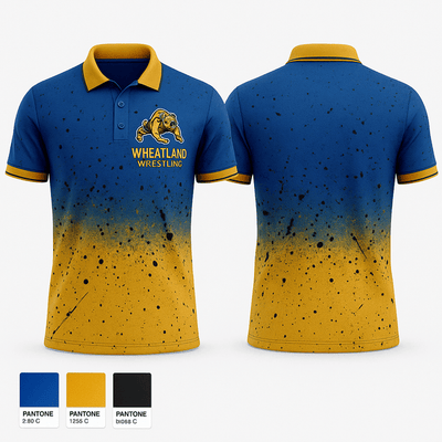 Wheatland Wrestling  Short Sleeve Performance Polo - 1