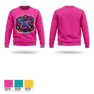 Crew Neck Sweatshirt, North Florida Spark, Softball, Teamtime, Team time, sublimation, custom sports apparel, team uniforms, spirit wear, spiritwear, sports uniforms, custom shirts, team store, custom team store, fundraiser sports, apparel fundraiser