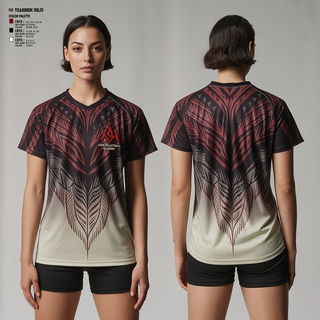 Womens Short Sleeve Vneck Shirt, Ares Volleyball Academy, Women's Volleyball, Teamtime, Team time, sublimation, custom sports apparel, team uniforms, spirit wear, spiritwear, sports uniforms, custom shirts, team store, custom team store, fundraiser sports, apparel fundraiser