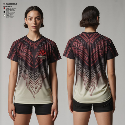 Ares Volleyball Academy 31982644 Women's Short Sleeve V-neck Shirt - 4