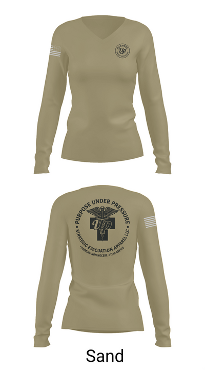 439th AES 50968324 Women's Long Sleeve V-neck Shirt - 97