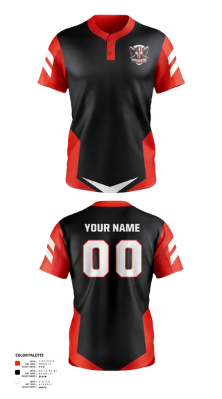 Two Button Softball Jersey, Punishers, Softball, Teamtime, Team time, sublimation, custom sports apparel, team uniforms, spirit wear, spiritwear, sports uniforms, custom shirts, team store, custom team store, fundraiser sports, apparel fundraiser