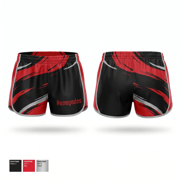 Womens Shorts, Renegades, Softball, Teamtime, Team time, sublimation, custom sports apparel, team uniforms, spirit wear, spiritwear, sports uniforms, custom shirts, team store, custom team store, fundraiser sports, apparel fundraiser