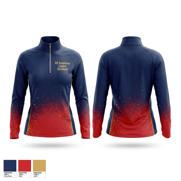 Quarter Zip Jacket, NY American Legion Baseball, Baseball, Teamtime, Team time, sublimation, custom sports apparel, team uniforms, spirit wear, spiritwear, sports uniforms, custom shirts, team store, custom team store, fundraiser sports, apparel fundraiser
