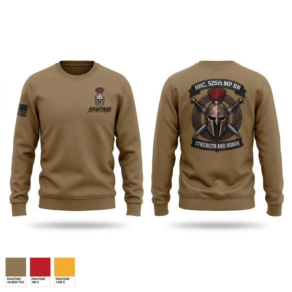 Crew Neck Sweatshirt, HHC, 525 MP Detention BN, Army, Teamtime, Team time, sublimation, custom sports apparel, team uniforms, spirit wear, spiritwear, sports uniforms, custom shirts, team store, custom team store, fundraiser sports, apparel fundraiser