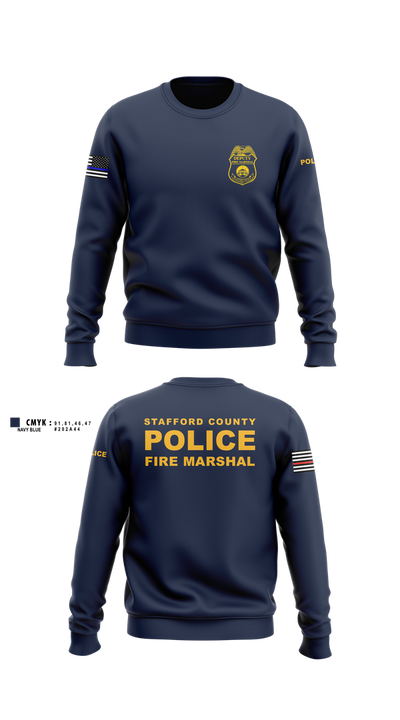 Stafford County Fire Marshal's Office 23358939 Crew Neck Sweatshirt - 4