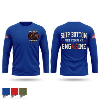 Long Sleeve Performance Shirt, Ship bottom fire company, Fire Department, Teamtime, Team time, sublimation, custom sports apparel, team uniforms, spirit wear, spiritwear, sports uniforms, custom shirts, team store, custom team store, fundraiser sports, apparel fundraiser