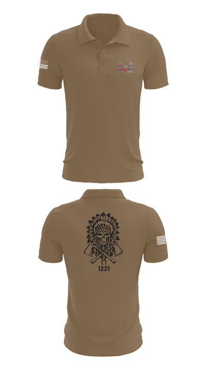 1221st Route Clearance Co. 10953211 Short Sleeve Performance Polo - 7
