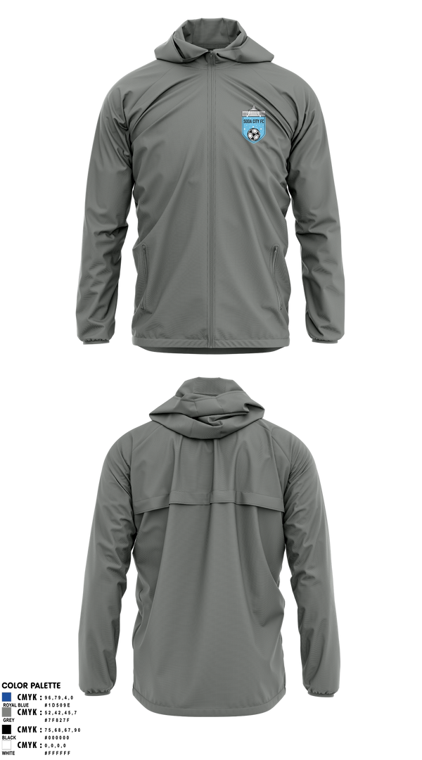 Windbreaker, Soda City FC, Men's Soccer, Teamtime, Team time, sublimation, custom sports apparel, team uniforms, spirit wear, spiritwear, sports uniforms, custom shirts, team store, custom team store, fundraiser sports, apparel fundraiser