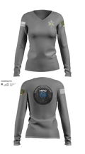 Manhattan Police Department 19421208 Women's Long Sleeve V-neck Shirt - 151