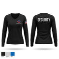 Sahara Global Security Women's Long Sleeve V-neck Shirt - 1