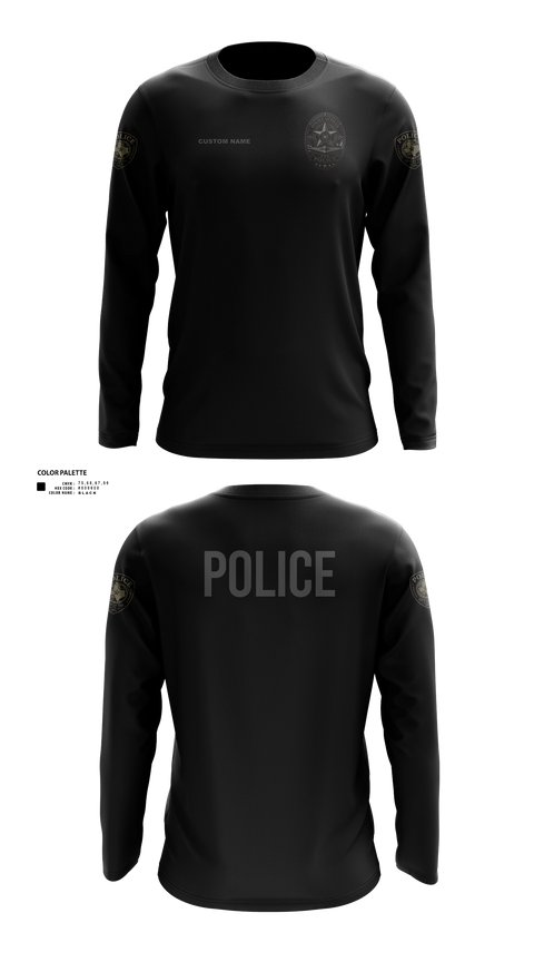 Long Sleeve Performance Shirt, Tye Police - TX, Police, Teamtime, Team time, sublimation, custom sports apparel, team uniforms, spirit wear, spiritwear, sports uniforms, custom shirts, team store, custom team store, fundraiser sports, apparel fundraiser