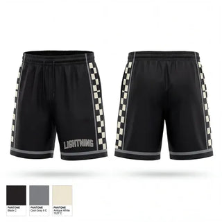 Athletic Shorts With Pockets, Lightning, Men's Basketball, Teamtime, Team time, sublimation, custom sports apparel, team uniforms, spirit wear, spiritwear, sports uniforms, custom shirts, team store, custom team store, fundraiser sports, apparel fundraiser