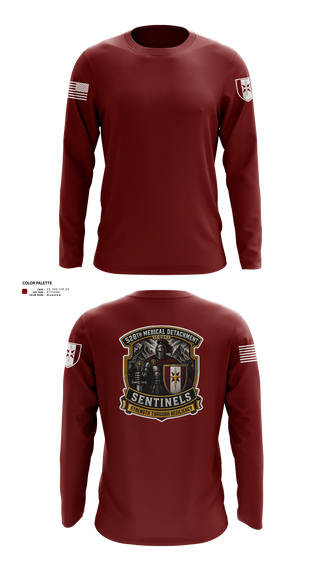 Long Sleeve Performance Shirt, 528th MED DET COSC, Army, Teamtime, Team time, sublimation, custom sports apparel, team uniforms, spirit wear, spiritwear, sports uniforms, custom shirts, team store, custom team store, fundraiser sports, apparel fundraiser
