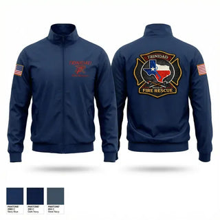 Windbreaker, Trinidad Fire Rescue, Fire Department, Teamtime, Team time, sublimation, custom sports apparel, team uniforms, spirit wear, spiritwear, sports uniforms, custom shirts, team store, custom team store, fundraiser sports, apparel fundraiser