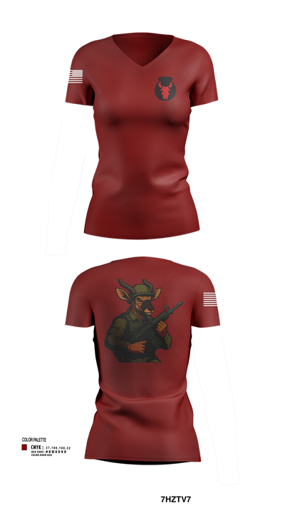 TF Nyala 30350484 Women's Short Sleeve V-neck Shirt - 102