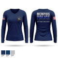 Memphis Police Department City Wide Task Force Women's Long Sleeve V-neck Shirt - 1