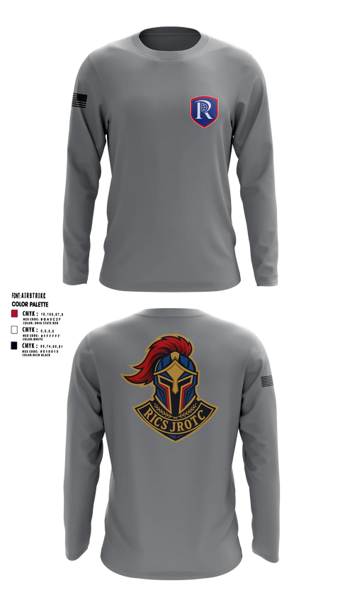 Long Sleeve Performance Shirt, RICS Raiders, Army, Teamtime, Team time, sublimation, custom sports apparel, team uniforms, spirit wear, spiritwear, sports uniforms, custom shirts, team store, custom team store, fundraiser sports, apparel fundraiser